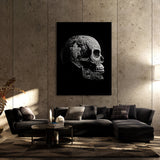 Skull Mexican Sugar Skull Black 83 Wall Art