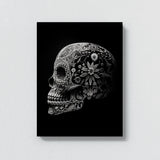 Skull Mexican Sugar Skull Black 84 Wall Art