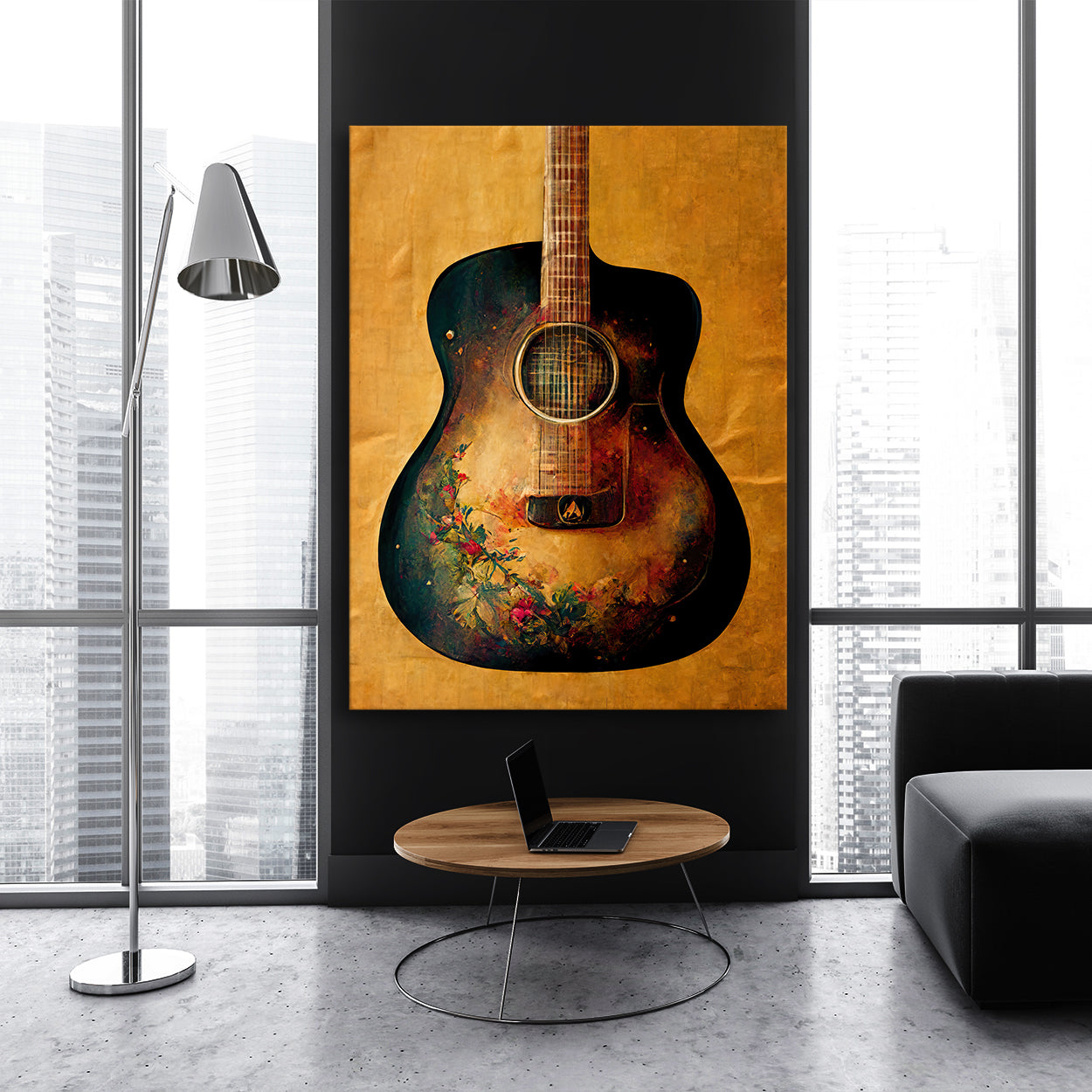 Acoustic Guitar Canvas Wall Art Print Decor Artwork Picture Painting ...