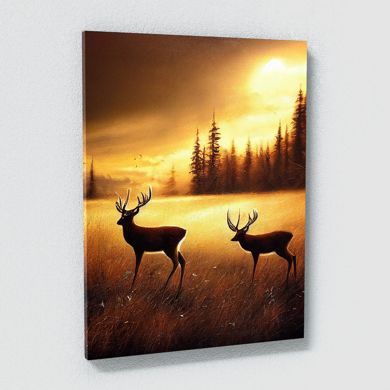 Deer 18 Canvas Wall Art Print Decor Artwork Picture Painting