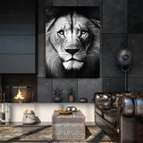 Lion Black And White Wall Art