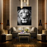 Lion Black And White Wall Art