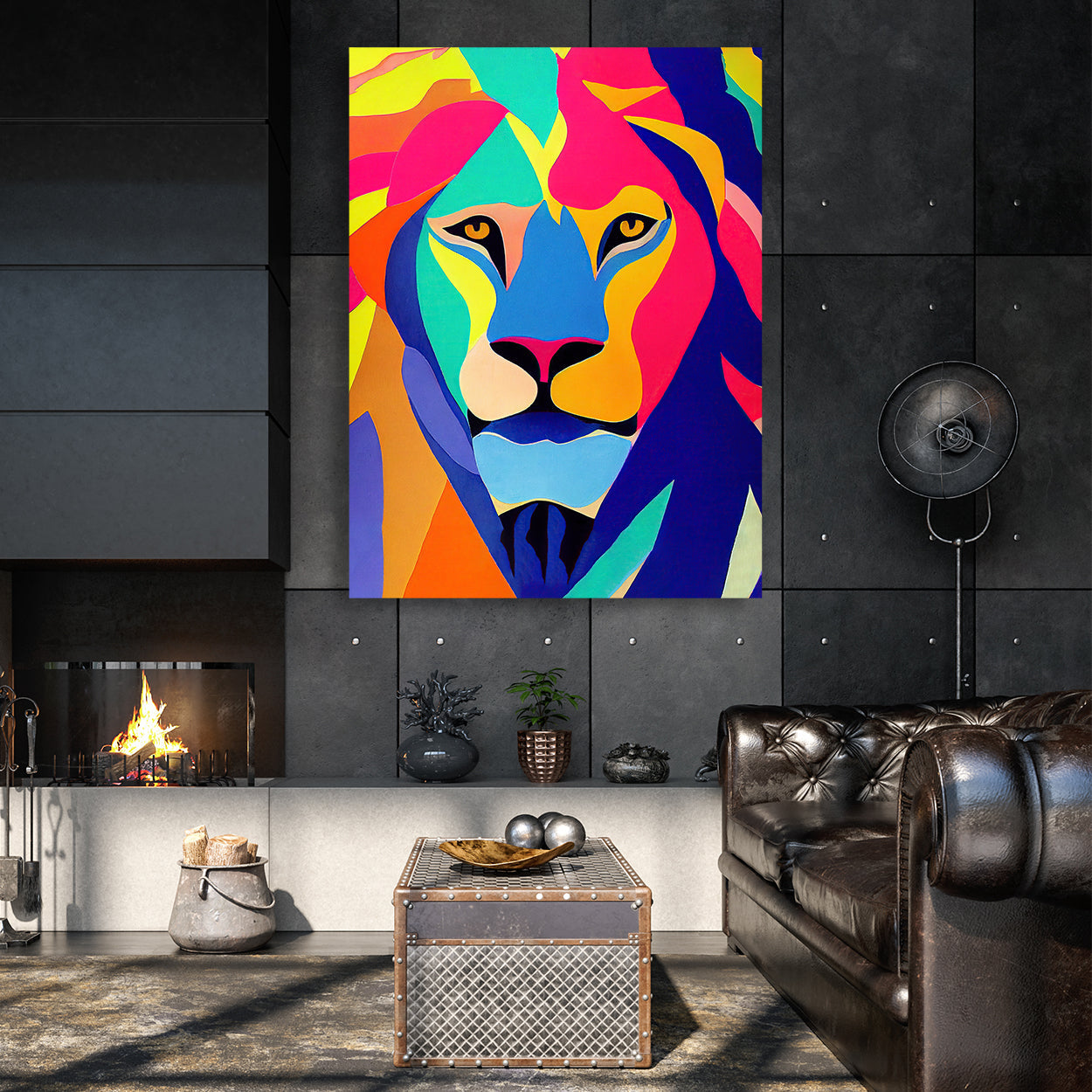 Colorful Lion Color-Changing Canvas Tote Bag - ShopZoo