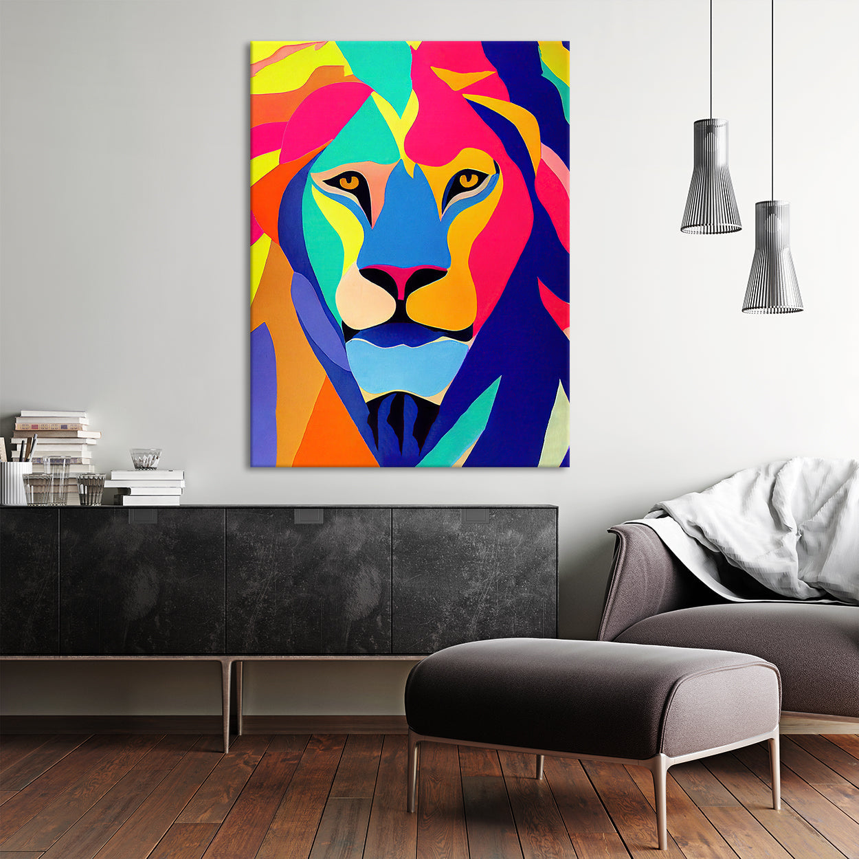 Colorful Lion Color-Changing Canvas Tote Bag - ShopZoo