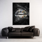 Lips Money Wall Art