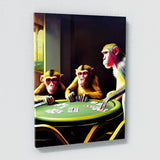 Monkeys Playing Poker 1 Wall Art