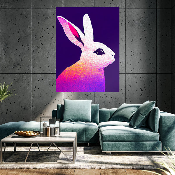 Rabbit 2 Canvas Wall Art Print Decor Artwork Picture Painting Poster ...