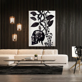 Skull Flowers 1 Wall Art