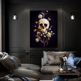 Skull Flowers 3 Wall Art