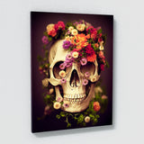 Skull Flowers 4 Wall Art