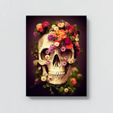 Skull Flowers 4 Wall Art