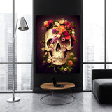 Skull Flowers 4 Wall Art