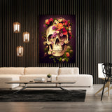 Skull Flowers 4 Wall Art