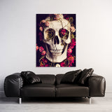 Skull Flowers 7 Wall Art