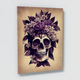 Skull Flowers 8 Wall Art