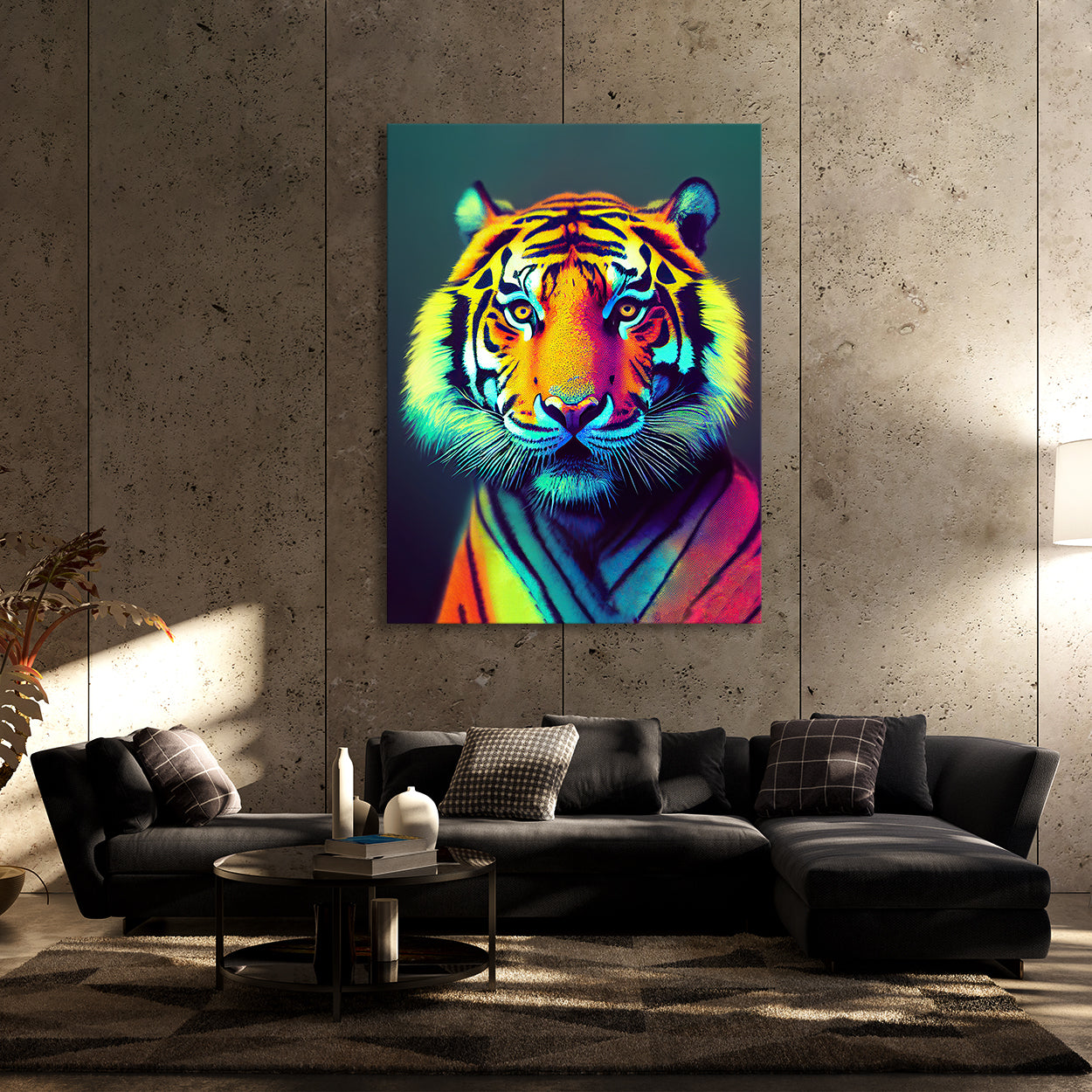 Tiger Colorful Impressionism Canvas Art - – Sense Canvas