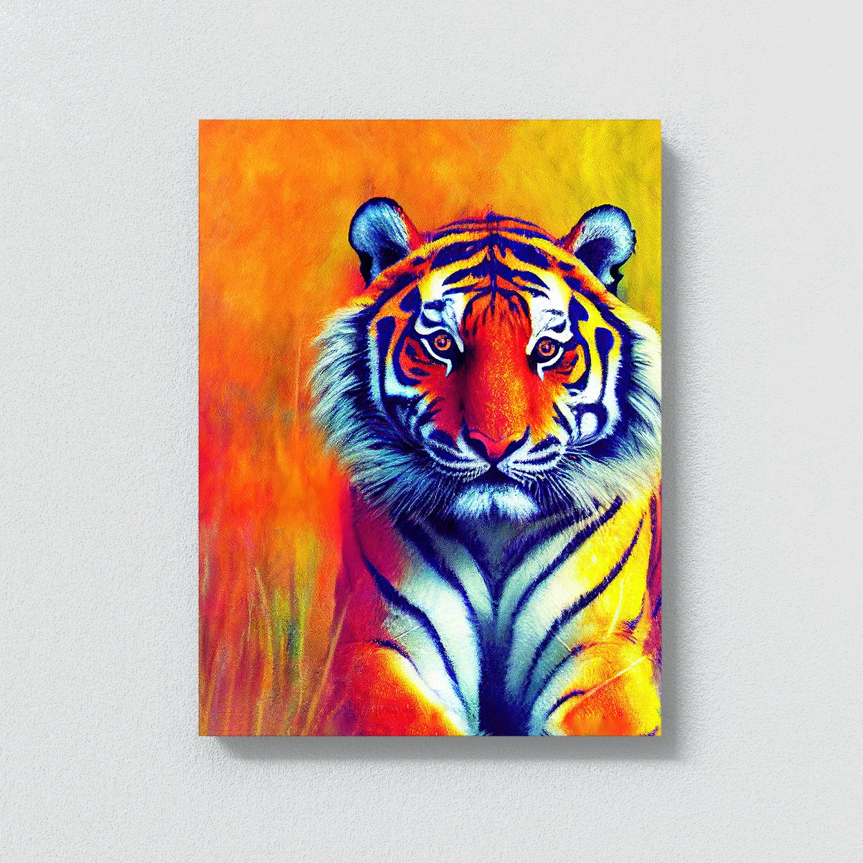 Tiger Impressionism Canvas Wall Art Print Decor Artwork Picture ...