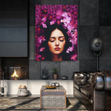 Woman Flowers 1 Wall Art