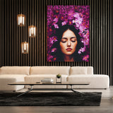 Woman Flowers 1 Wall Art