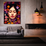 Woman Flowers 3 Wall Art