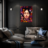 Woman Flowers 3 Wall Art