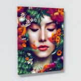 Woman Flowers 4 Wall Art