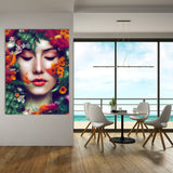 Woman Flowers 4 Wall Art