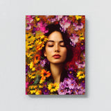 Woman Flowers 5 Wall Art