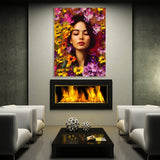 Woman Flowers 5 Wall Art