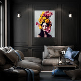 Woman Flowers 6 Wall Art