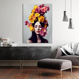 Woman Flowers 6 Wall Art