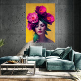 Woman Flowers 7 Wall Art