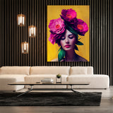 Woman Flowers 7 Wall Art