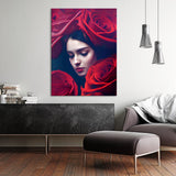 Woman Flowers 9 Wall Art