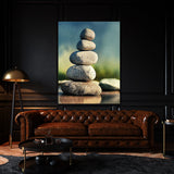 Zen Stones Meditation 17 Wall Art